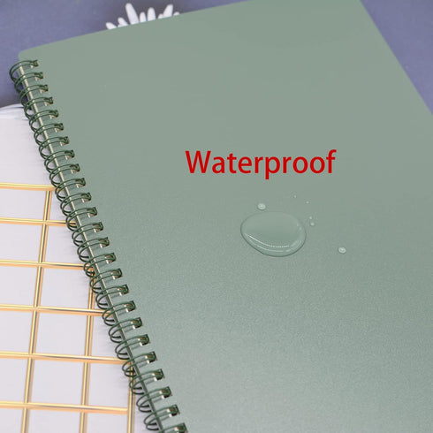 Yansanido Spiral Notebook, 4 Pcs 10 Inch x 7.4 Inch B5 Thick Plastic Hardcover 7mm College Ruled 4 Color 80 Sheets -160 Pages Journals for Study, ...