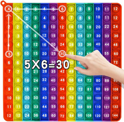 AK-SHIP Multiplication Game Table Bubble Toys Relieve Stress and Anxiety ?Education Various Teaching Operations (Multiplication Table 12*12)...