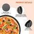 3PCS Round Pizza Pan with Holes, Nonstick Pizza Tray for Oven 9Inch, 11Inch, 12 Inch, Pizza Baking Pans, Perforated Carbon Steel Pizza Bakeware fo...