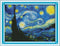 Benway Counted Cross Stitch Van Gogh Painting Starry Night 14 Count 47x37 CM...