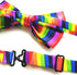 Men Women Clip-on Rainbow Suspenders Elastic Y Shape Adjustable with Clips and Bow Tie...
