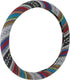 Universal Baja Blanket Steering Wheel Cover Baja Inca Saddle Blanket Tribal Weave Design Odorless 14.5"-15.5" (Baja)...