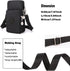 Women Crossbody Bags Zipper Waterproof Nylon Wallet Cellphone Purse Ladies Shoulder Bag Wristlet Handbag...
