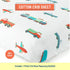 Wildkin Kids 100% Cotton Fitted Crib Sheet for Boys and Girls, Crib Sheets Measures 52 x 28 x 8 Inches, Kids Crib Sheets with Super Soft and Breat...
