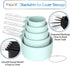 TILUCK Measuring Cups & Spoons Set, Stackable Cups and Spoons, Nesting Measure Cups with Stainless Steel Handle, Kitchen Gadgets for Cooking & Bak...