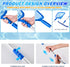 Pool Skimmer - Pool Net with 3 Section Pole, 48 inch Pool Skimmer Net with Pole Total Length, Pool Nets for Cleaning, Fine Mesh Net Pool Skimmer N...