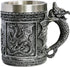 Medieval Roaring Dragon Mug - Dungeons and Dragons Beer Stein Tankard Drink Cup - 15.8oz Stainless Coffee Mug for GOT Dragon Lovers Collector Idea...