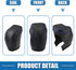 Gear Shift Head Knob Cover Transmission Lever Trim for Toyota RAV4 2013 2014 2015 2016 Faux Leather Black Blue Stitches...