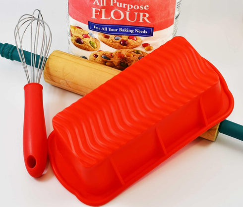 2 Pieces Silicone Bread Loaf Pan Cake Mold Nonstick Silicone Homemade Loaf Holiday Baking Pan for Homemade Cake, Break, Meatloaf, Quiche (8.25 x 4...