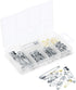 Dritz 1480 Safety Pins with Storage Box, Nickel plated Steel & Brass, Assorted Sizes (100-Count)...