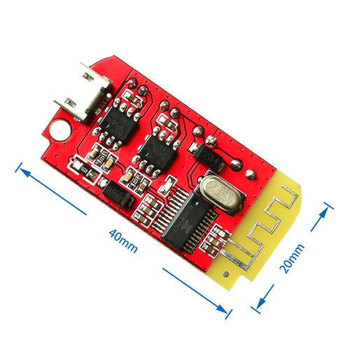 HiLetgo 2pcs CT14 Stereo Bluetooth Amplifier Board 5V AMP F Class 5W+5W Amplifier Module with Charging Port for Speaker Modification DIY...