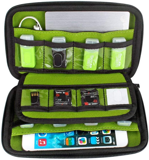 Aprince Digital Gadget Case Waterproof Memory Card Case,Designed for External Hard Drive,USB Flash Drives,Power Banks - Best for Traveling......