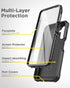 ENCASED Falcon Armor for Samsung Galaxy A13 5G Phone Case with Built-in Screen Protector (Black)...
