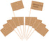 Pangda 200 Pack Toothpick Flags Party Cupcake Picks Cheese Markers Blank Kraft Paper Fruit Sticks for Cupcakes Cake Toppers Appetizers Wedding Bir...