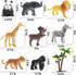 Animal Figurines Toys, 52 Pcs Small Mini Realistic Safari Zoo Plastic Animals Figures Learning Educational Toy Set for Kids Toddlers Jungle Wild F...