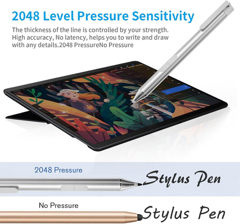 Active Stylus Pen for Dell 2 in 1 Laptop for Latitude 5285 5289 5290 7285 7400, Inspiron 7420 7425, XPS 15 9570, Computer Touchpad Stylus for Writ...