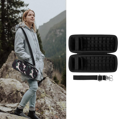 co2CREA Hard Travel Case Replacement for JBL Flip 6 FLIP 5 Waterproof Portable Bluetooth Speaker (Black Camo Case)...