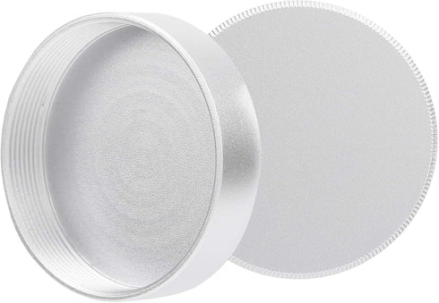 Lens Rear for M42 Mount Camera Portable Metal Protective Case Camera Accessory Parts Aluminum Alloy Lightweight Strong and Reliable Silver 2Packs...