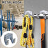 Storage Hanger Hooks,Double Tool Storage Hook 10Pcs Wall Mounted Hanger Hooks with 20Pcs Screws for Garage Shed,Universal Galvanized Metal Utility...