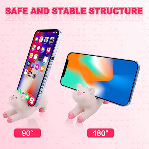 Pig Phone Stand Cute Office Desk Accessories Cellphone Holder Home Decor Lovely Gift (Shape A)......