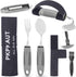 Weighted Parkinsons Utensils for Hand Tremors, Weighted Silverware for Parkinsons Patients Arthritic Hands, Built Up Utensils for Adults, Adaptive...