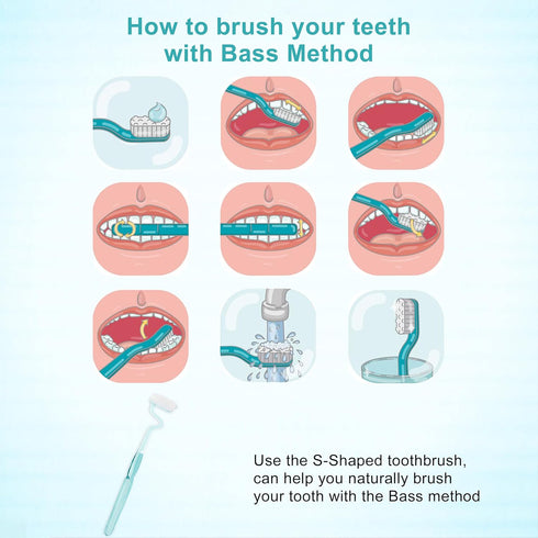 Soft S-Shaped Manual Toothbrush for Adults Sensitive Gums,Nano Floss Bristles Vertical Tooth Brushes with Candy Color Deep Clean for Junior Youth ...