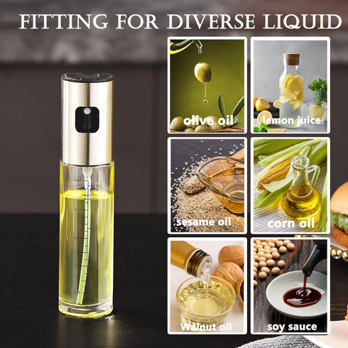 Oil Sprayer for Cooking,100ml Olive Oil Spritzer,Olive Oil Spray Bottle for Salad, BBQ, Kitchen Baking, Roasting...