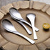 Kyraton Soup Spoons 4 Pieces, Stainless Steel Thick Heavy Weight Table Spoons, Asian Chinese Japanese Spoon Set for Cereal Ramen Dishwasher Safe...