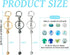 Beadthoven Beadable Keychain Bars with Beads, DIY Bead Keychain Making Kit 3pcs Metal Keychain Bars Blanks 36pcs Bubblegum Beads Colorful Acrylic ...