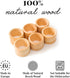 tuuli Kitchen – Wooden Napkin Rings, 6-Piece Napkin Holders for Table Decoration, Wooden Ring Set for Cloth, Linen and Paper Table Napkins, 1.69 x...