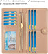 Ultra Slim Thin Leather Women Wallet Rfid Blocking Credit Card Holder Bifold Clutch (White Floral)...