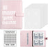 Money Saver Budget Binder Book with Pouches, 100 Envelope Challenge Binder with Numbers, A5 Money Budget Envelopes for Cash Saving $5,050 Pink...