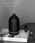 Essential Oil Diffuser,Handcrafted Ceramic Diffuser for Home,Ultrasonic Cool Mist Air Diffuser, 9 Colors Night Light with Timer (Black)...