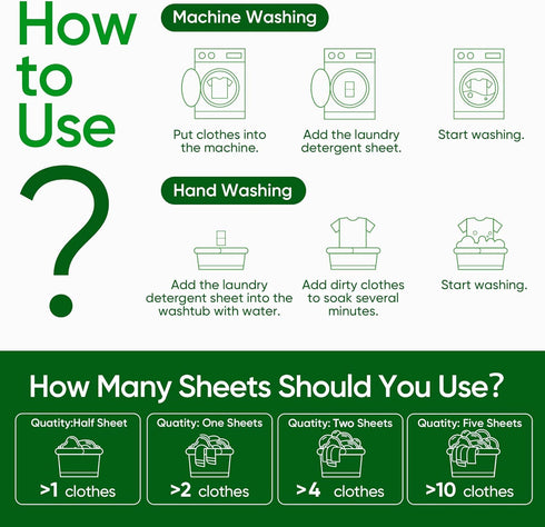 Travel Laundry Detergent Sheets Eco-friendly 300 Loads Fisroa Clothes Washing Detergent Sheets Plastic-Free Washer Sheets, Fresh Linen Scent Liqui...