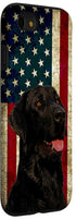 iPhone SE (2020) / 7 / 8 USA Black Lab Labrador Retriever US Flag Duck Hunter Hunting Case...