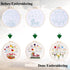 KAHEAUM Embroidery Kit for Beginners Adults Flowers Cross Stitch Kits for Kids Gift,3 Sets Design Embroidery Patterns Cloth Starter with Floss Thr...