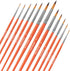 Watercolor Paint Brushes Set - 12Pcs Round Pointed Painting Brush for Acrylic, Gouache, Oil, Artist, Miniature, Model - Short Handle...