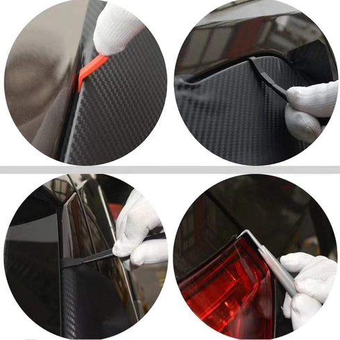 Vehicle Vinyl Wrap Tool Kit,7 Miniature squeegees with Magnets, Suitable for car Vinyl Wrapping Contours and car Window Film...