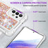 ANSHOW [2 Pack Samsung Galaxy A33 5G Case for Women Girls Liquid Glitter Cases, Cute Sparkly Clear Shiny Bling Slim Thin Protective Phone Case for...
