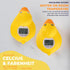 Duck Baby Bath Thermometer & Clock - Fahrenheit & Celsius Baby Bath Thermometer, Baby Thermometer for Baby Essentials - Room & Water Thermometer -...