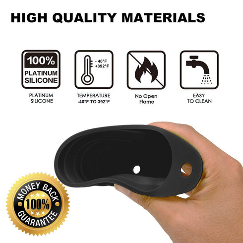 Funnels for Kitchen Use, Food Grade Silicone Collapsible Kitchen Funnel (Black)...