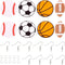 Beadthoven DIY 4 Pairs Sports Ball Earrings Making Starter Kit Football Rugby Baseball Basketball Charms Pendants with Earring Hooks Jump Rings Cu...