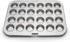 Fox Run Mini Muffin and Cupcake Pan, 10.5 x 13.75 x 1.5 inches, 24 Cup, Stainless Steel...