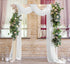 White Wedding Arch Draping Fabric 29" X 20FT Sheer Drapes Chiffon Fabric for Wedding Arbor Engagement Ceremony Party Bridal Shower Swag Fabric Dec...