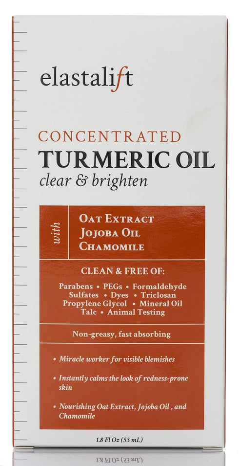 Elastalift Turmeric Oil Facial Skin Care Serum For Face. Antioxidant Moisturizer Skincare Serum Formula W/Rose Extract & Jojoba Oil For Dry Skin, ...