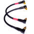CESS-137-1f Right Angle RCA Preamp Jumpers Male to Male Patch Cable, 2 Pack (1 Foot)...