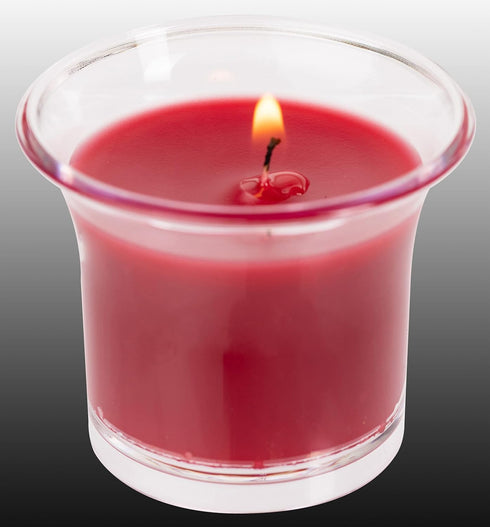 HYOOLA Clear Cup Scented Votive Candles - Berries - 12 Hour Burn Time - 4 Pack - European Made...