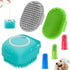 3PCS Dog Bath Brush | Dog Shampoo Brush | Dog Scrubber for Bath | Dog Bath Brush Scrubber | Dog Shower/Washing Brush with Adjustable Ring Handle f...
