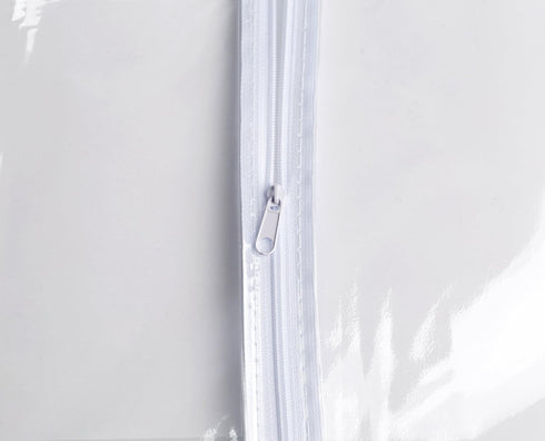 Handy Laundry Clear Vinyl Gown Bag - Protect Your Clothing While Traveling and Dust Free While Hanging in Your Closet. Ideal for Coats, Suits, Dre...