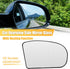 X AUTOHAUX Car Right Side Rearview Heated Mirror Glass with Backing Plate for Mercedes-Benz C-CLASS W203 2000-2007 No.A2038100221...